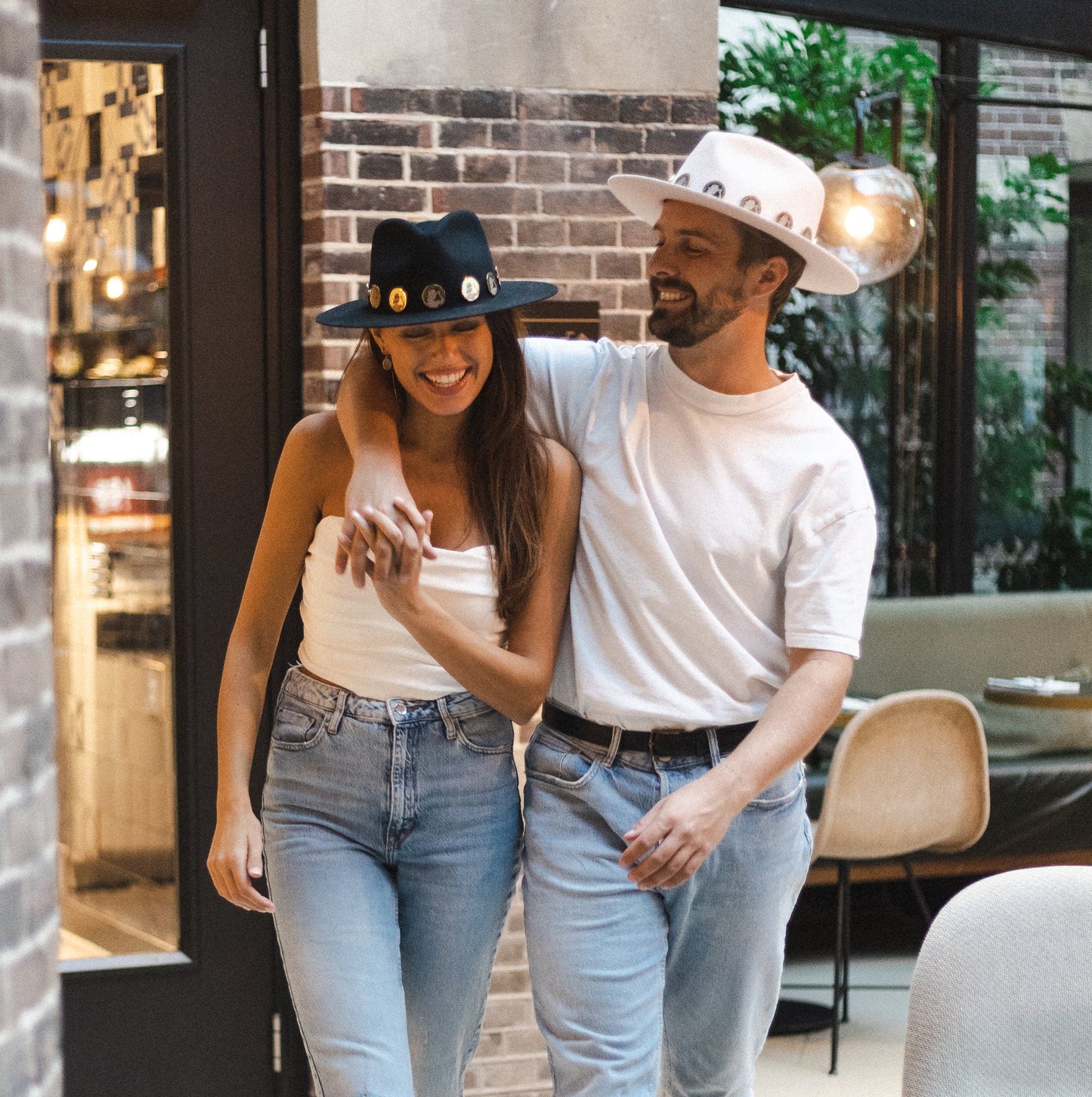 Gold Coin Coal - Black Fedora Hat