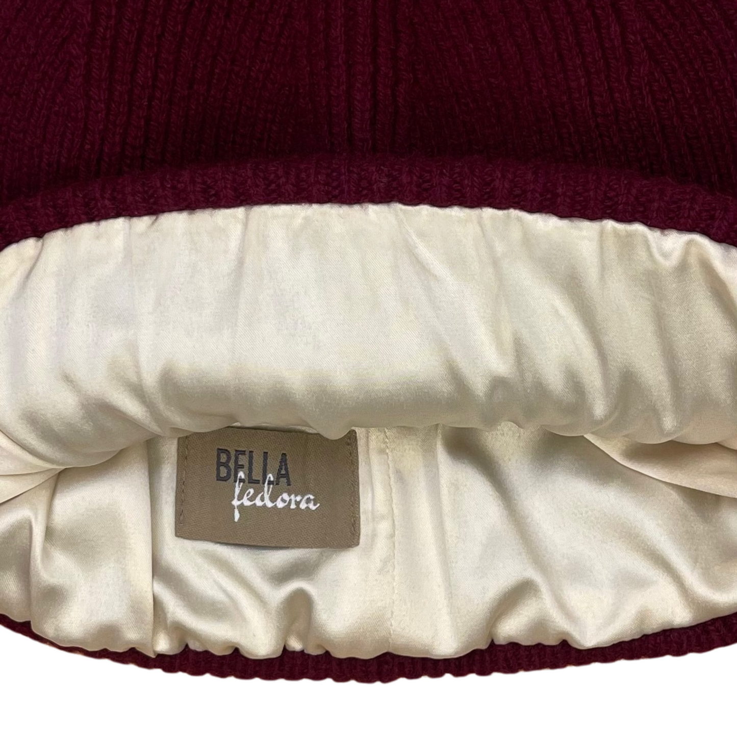 Jacquard Merlot - Satin Lined Beanie