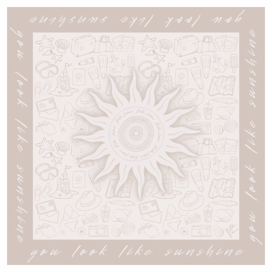 Light Almond Nude scarf