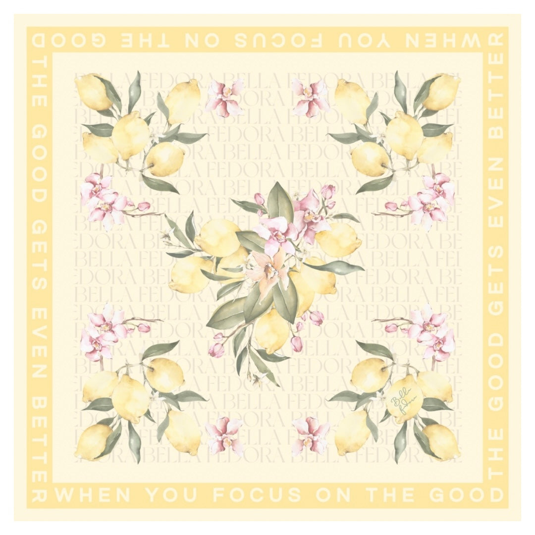 Butter Yellow Lemon scarf