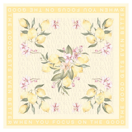 Butter Yellow Lemon scarf