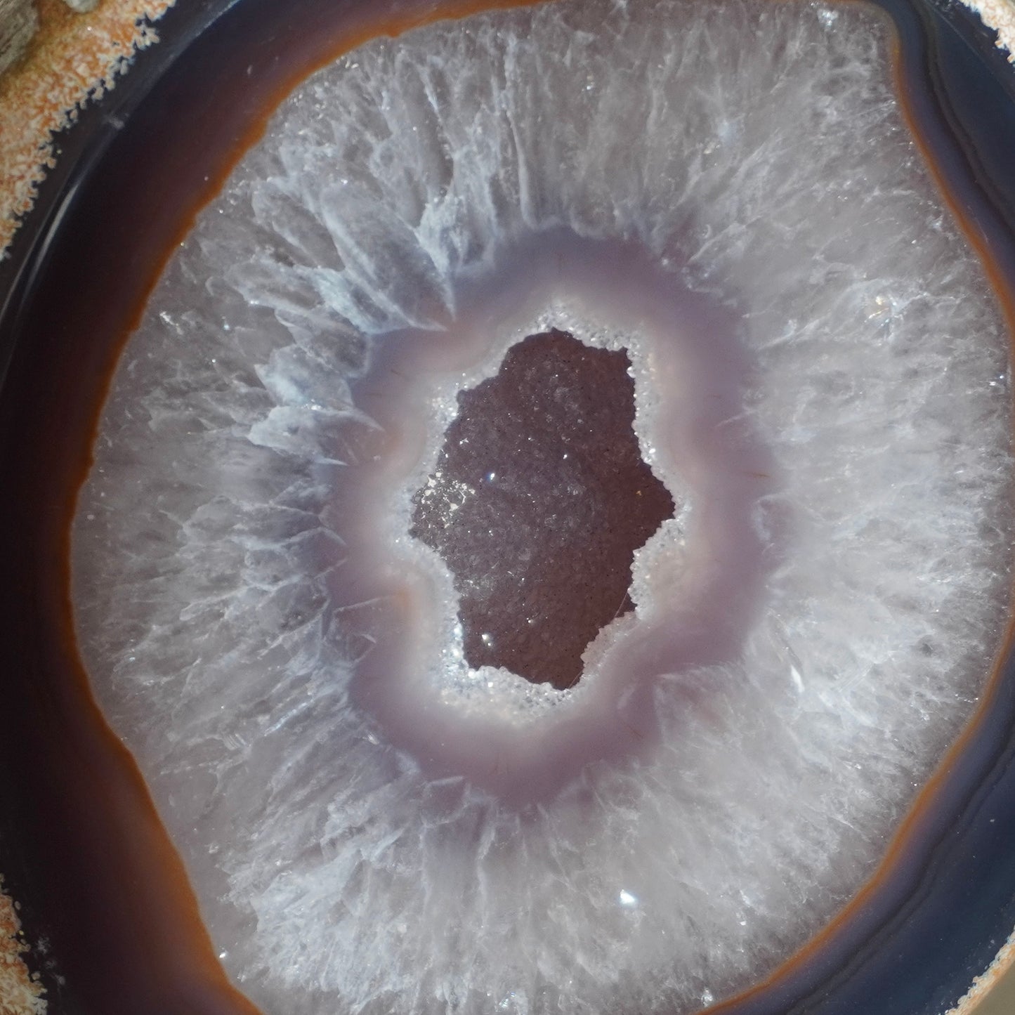 Agate Geode on stand (Large) Spice
