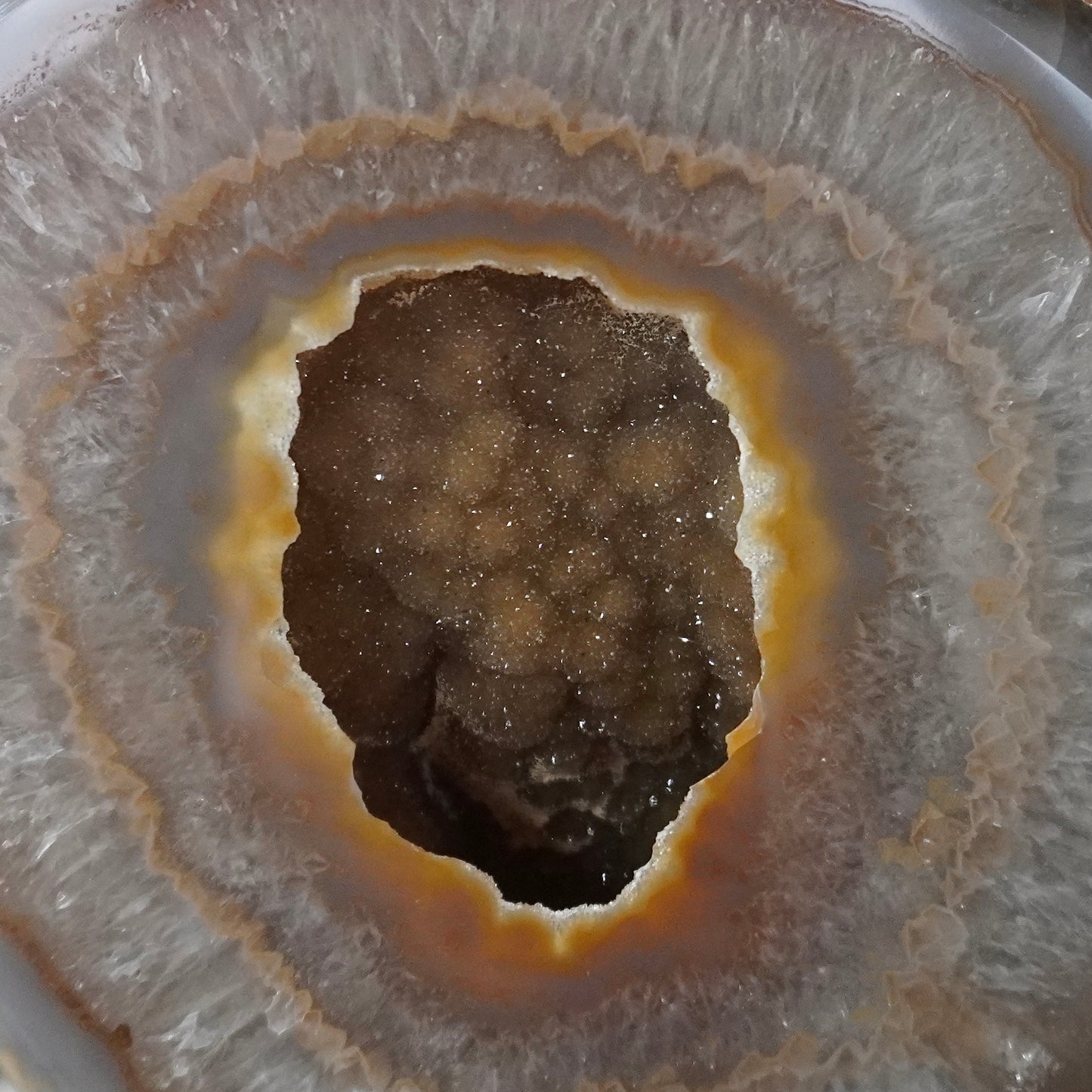 Agate Geode on stand (Large) Coffee