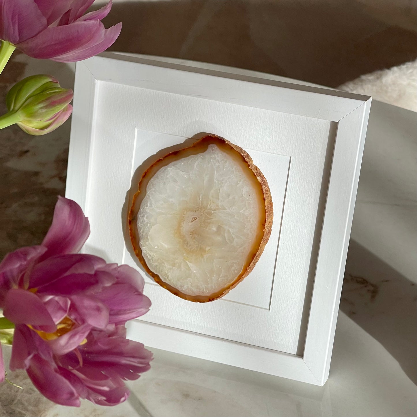 Gemstone Frame Amber
