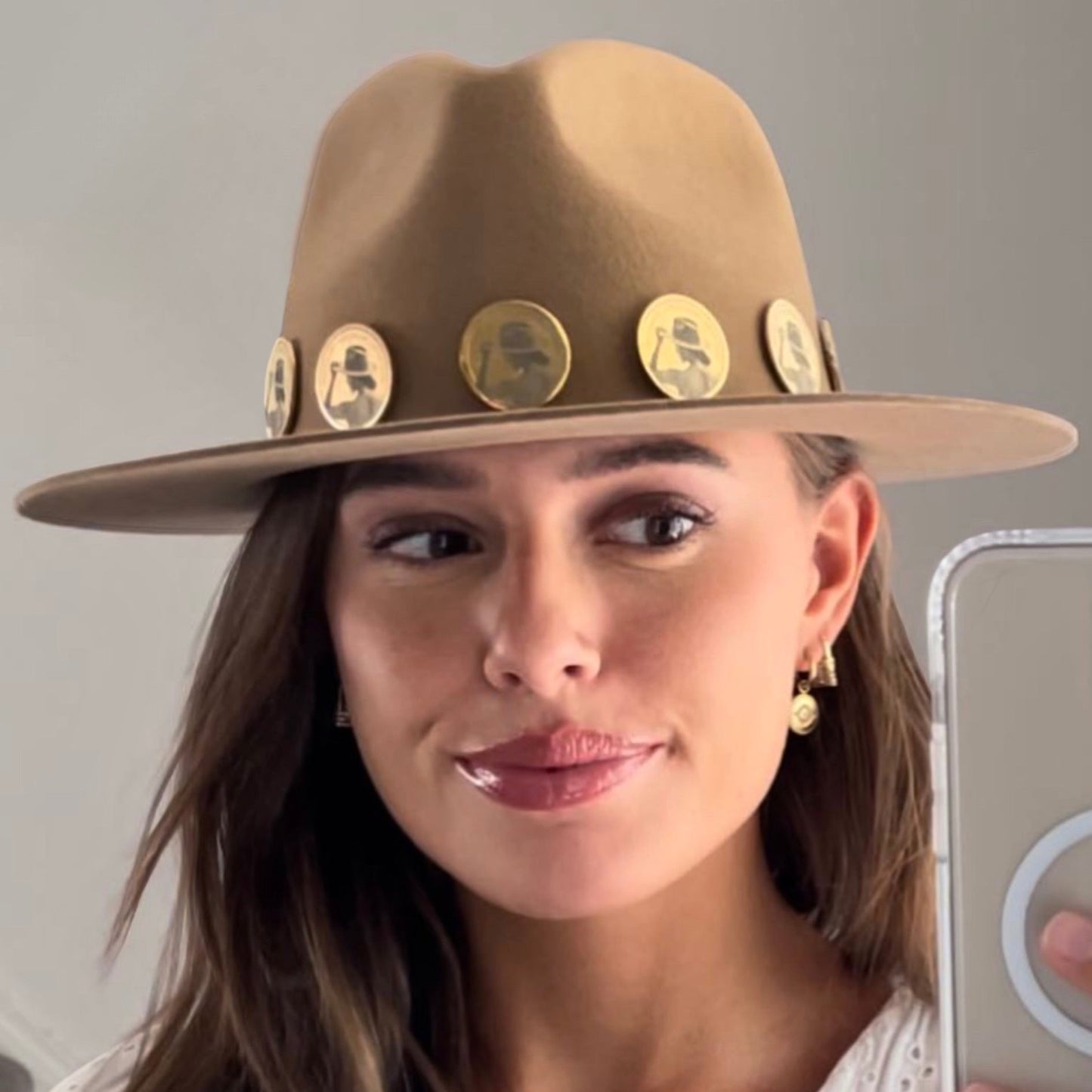 Gold Coin Mocha - Fedora Hat