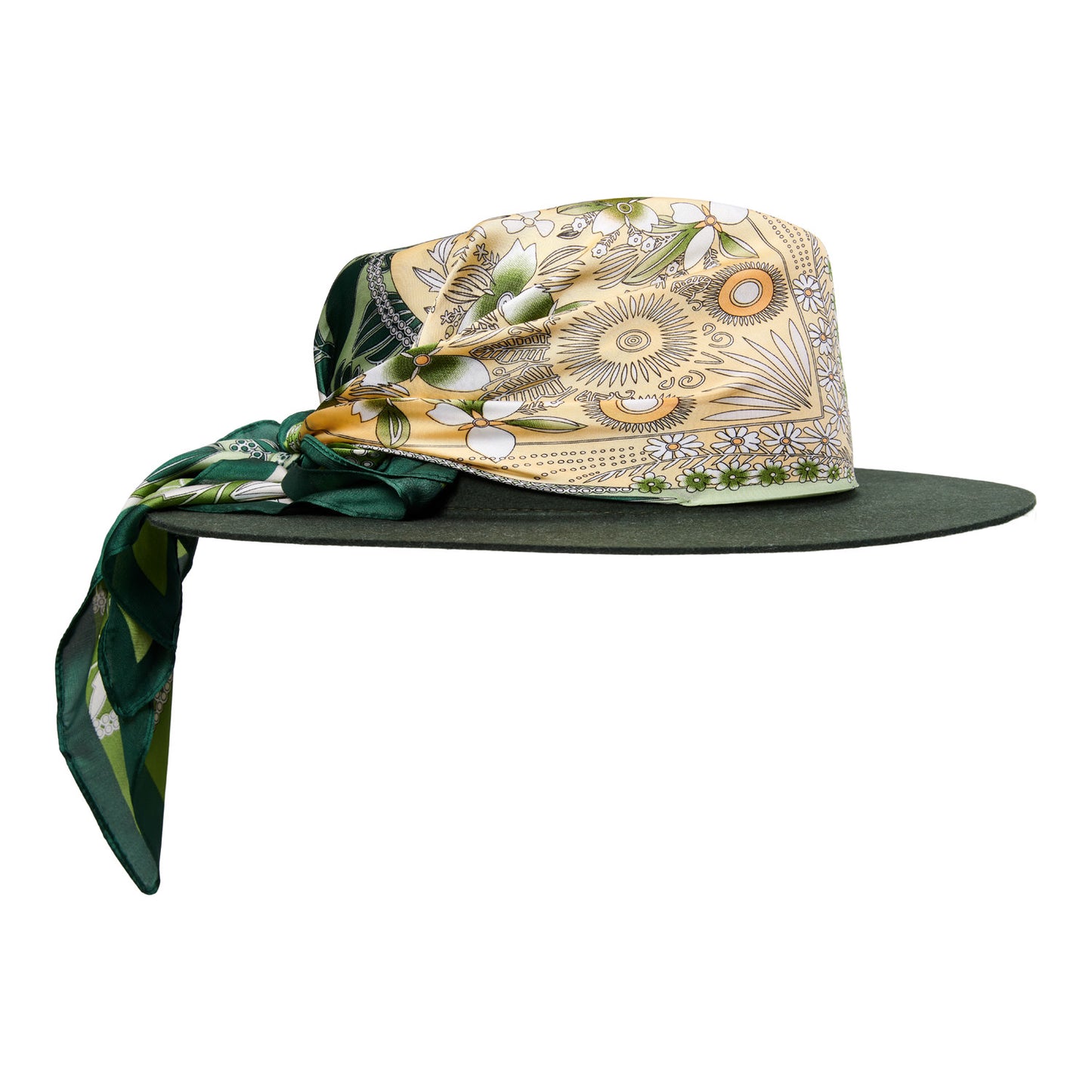 Satin Juniper - Green Fedora Hat