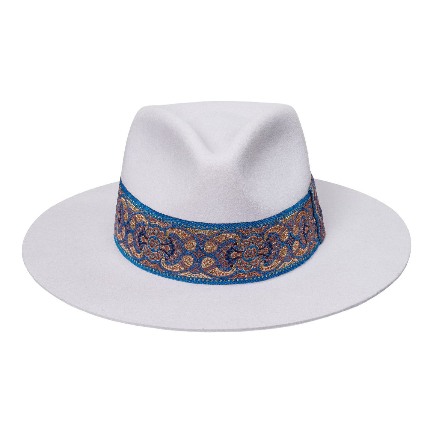 Jacquard Arctic - Light Grey Fedora Hat