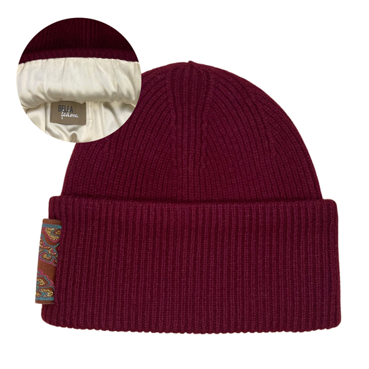 Jacquard Beanie Merlot