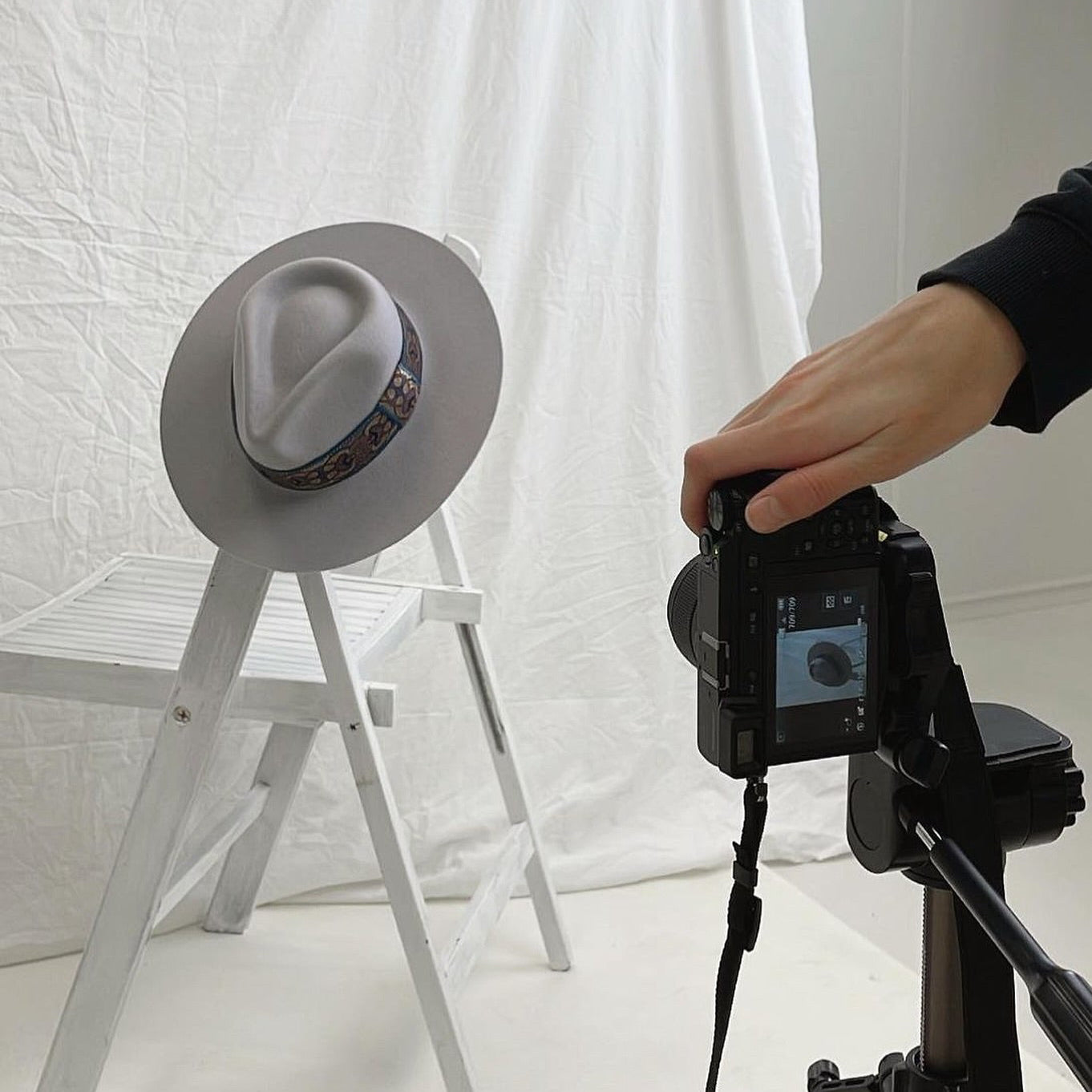Jacquard Arctic - Light Grey Fedora Hat