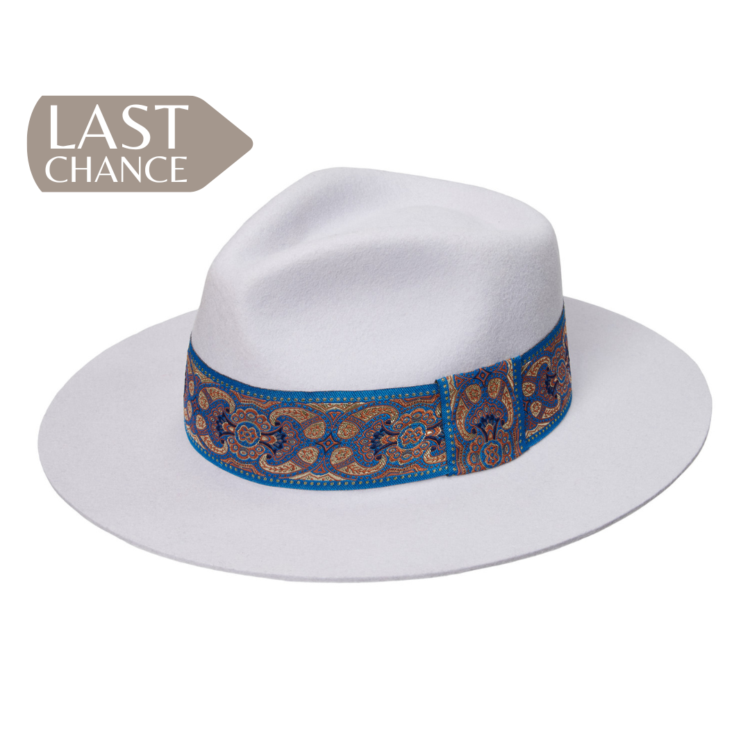Jacquard Arctic - Light Grey Fedora Hat