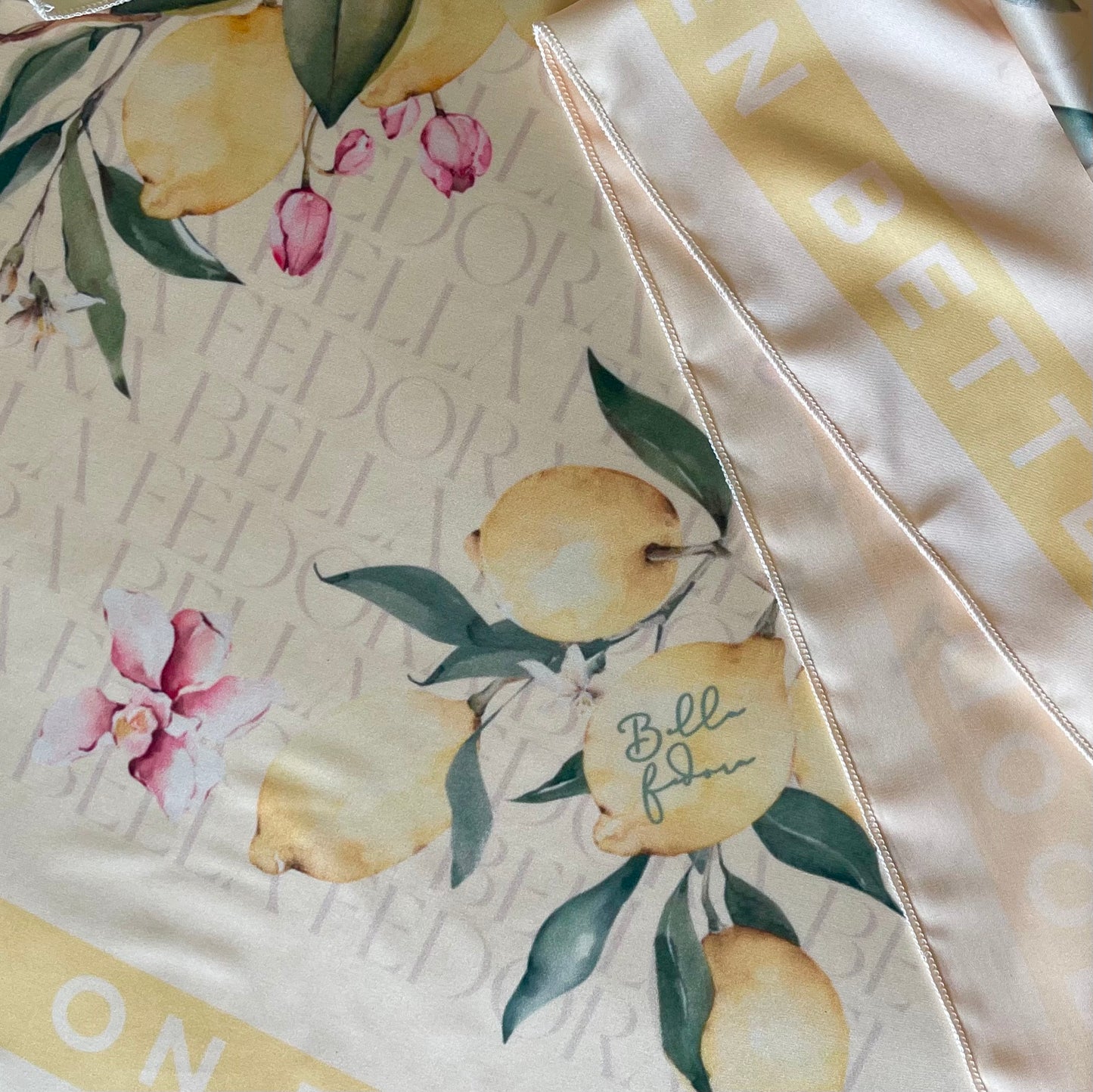 Butter Yellow Lemon scarf