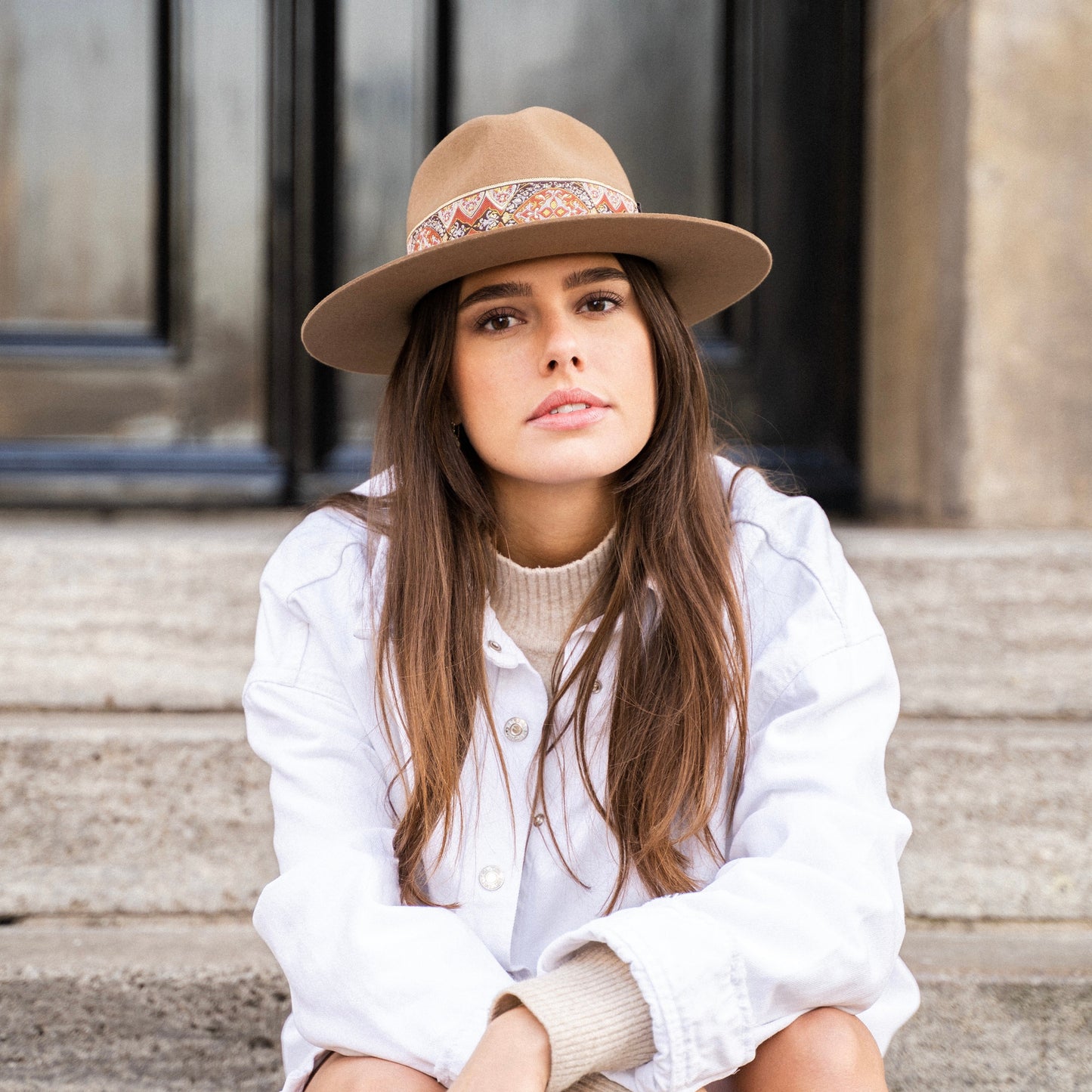 Jacquard Cinnamon - Fedora Hat