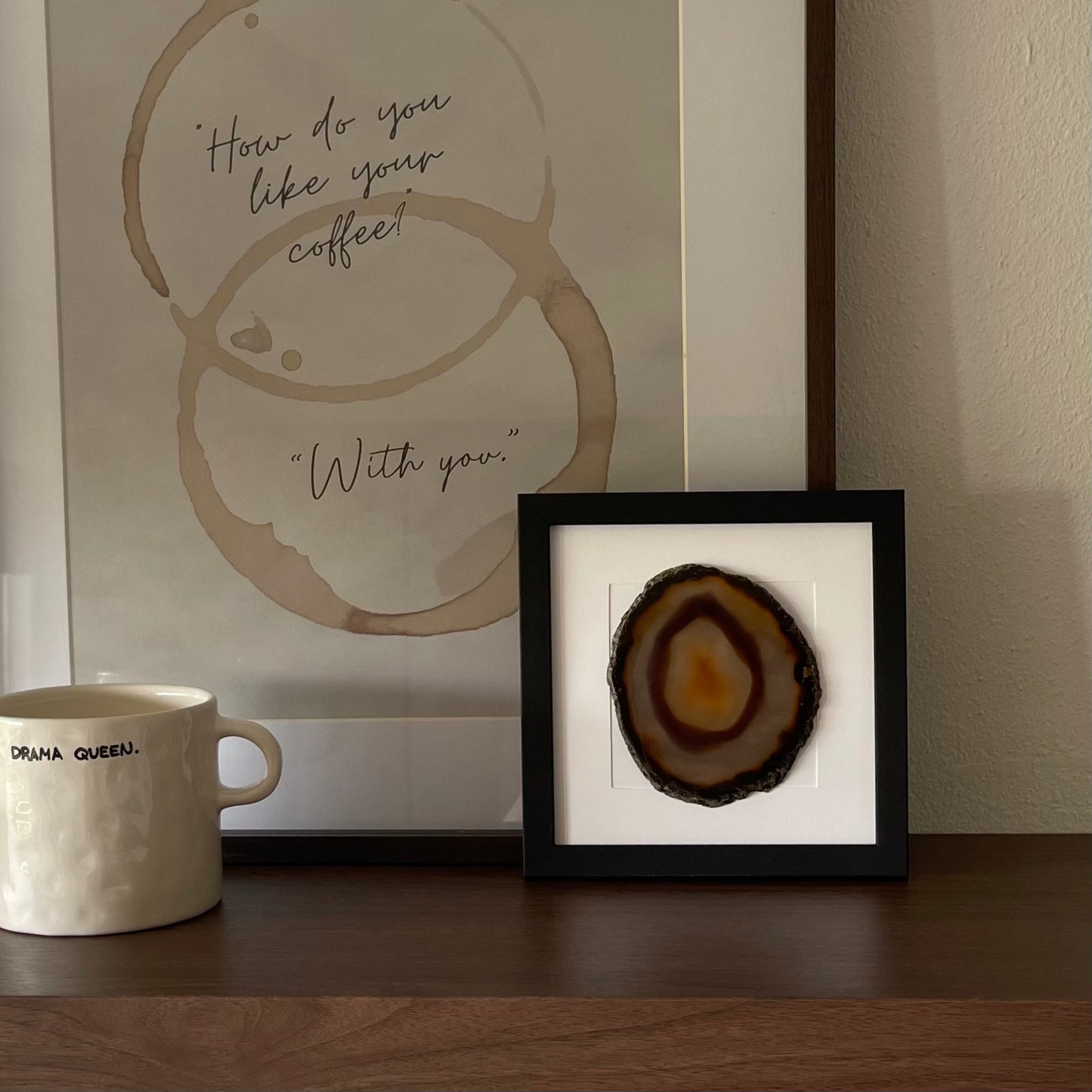 Gemstone Frame black Lava