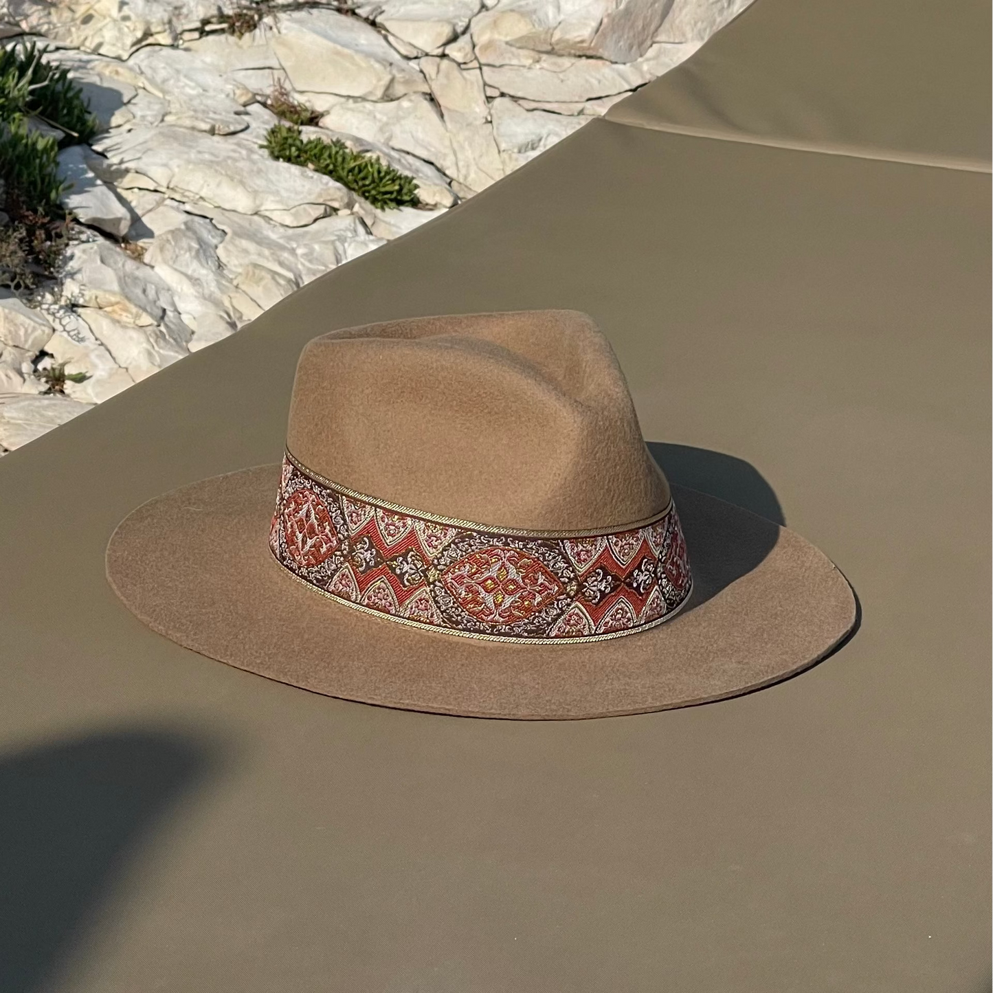Jacquard Cinnamon - Fedora Hat