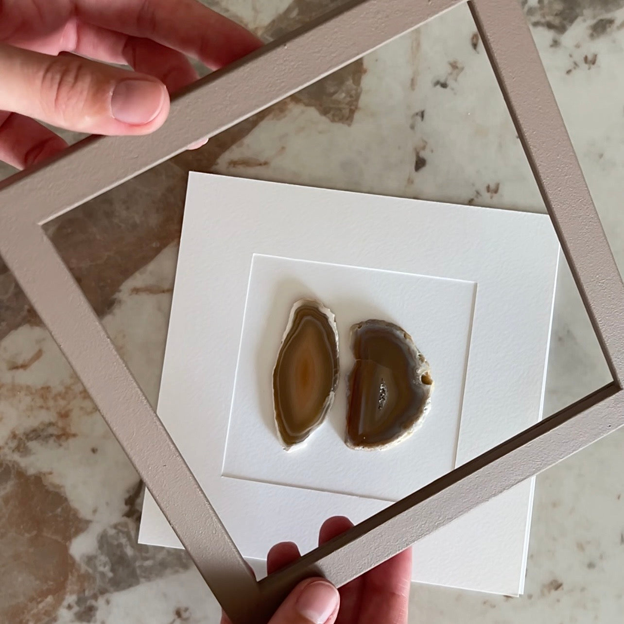 Gemstone Frame brown Taupe