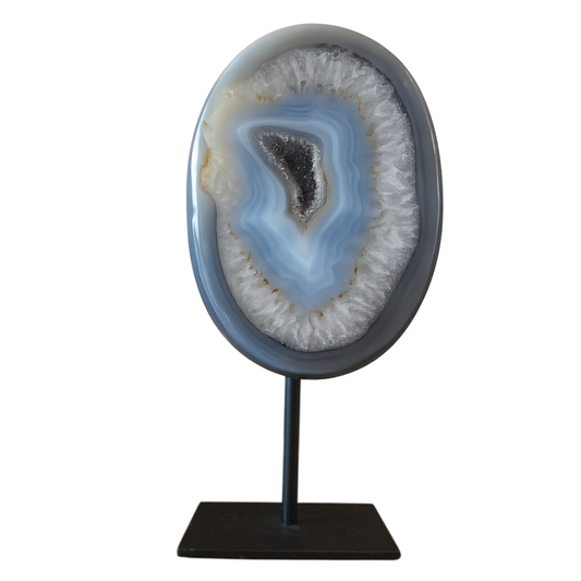 Agate Geode on stand (Large) Pacific