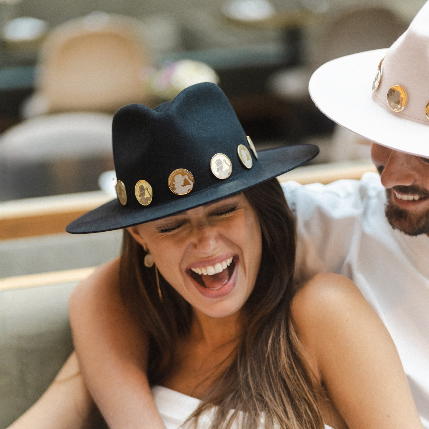 Gold Coin Coal - Black Fedora Hat